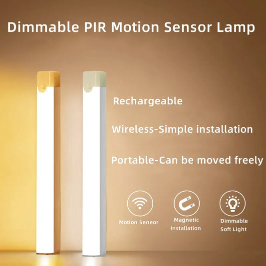 LED LIGHTING LAMP Dimmable PIR Motion Sensor UNDER CABINET